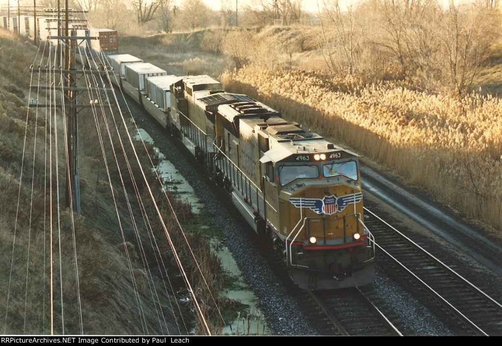 Eastbound stack train